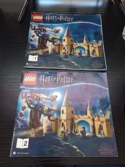 LEGO Harry Potter 75953 Whomping Willow Instruction Manuals Books 1 & 2 Only