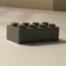 LEGO Gray 2x4 Brick Piece Single Part, Plastic Building Block, 1 Piece