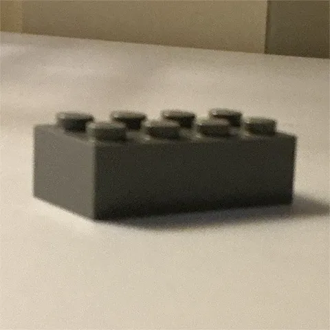 LEGO Gray 2x4 Brick Piece Single Part, Plastic Building Block, 1 Piece