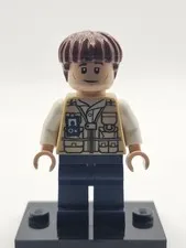 LEGO Jurassic World Vet Veterinarian Bowl Hair Fig Minifigure jw006 NEW NM -MB