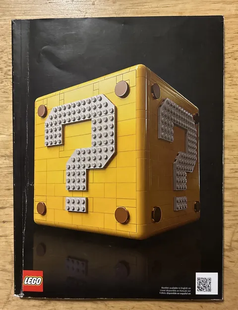 LEGO 71395 Nintendo 64 Super Mario Question Mark Instruction Guide MANUAL ONLY