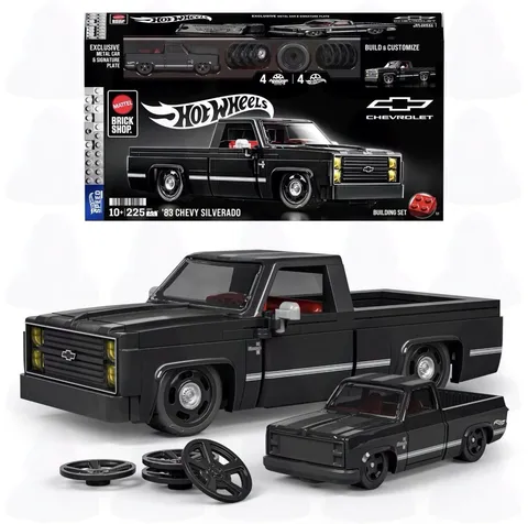 Hot Wheels Mattel Brick Shop '83 Chevy Silverado Walmart Exclusive