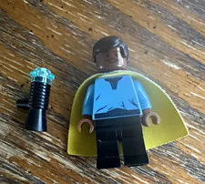 LEGO Plastic Minifigure with Tan Cape and Lightsaber Accessory