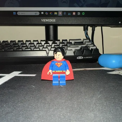 LEGO DC Superman Minifigure Red Cape Blue Suit Plastic Figure