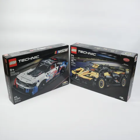 LEGO Lot SEALED 42151 Technic Bugatti Bolide, 42153 Nascar Nextgen Chevrolet 