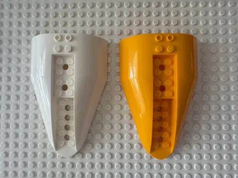 LEGO Aircraft Fuselage Aft Section Curved Top 8 x 12 with 6 Holes 67245