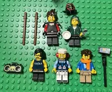 Lego Ninjago The Movie Minifigure Lot Kai Zane Jay Cole Wu Lloyd series