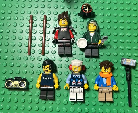 Lego Ninjago The Movie Minifigure Lot Kai Zane Jay Cole Wu Lloyd series