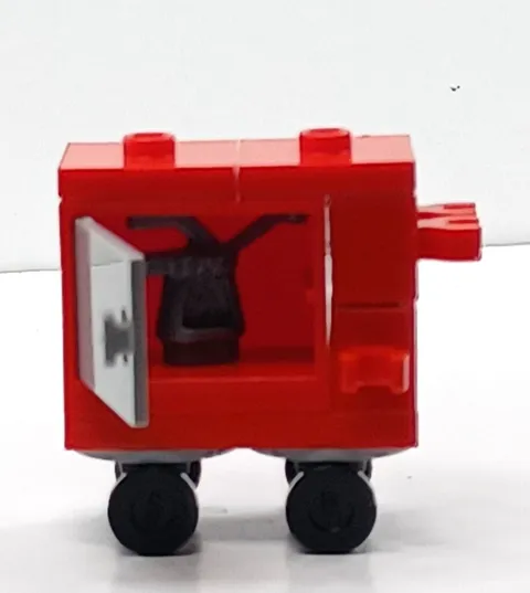 Lego City  Cart,trolley,red with oil can