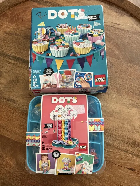 LEGO DOTS Creative Party Kit 41926 & Jewelry Stand 41905 835pcs 6+ New 2 Sets