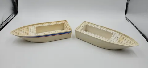 Lot Of 2 LEGO CITY 4011: Cabin Cruiser Boat Hull ONLY | Sold As Imaged