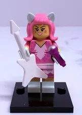 Kitty Pop Minifigure LEGO Movie 2 CMF Series Minifig Guitar & Microphone