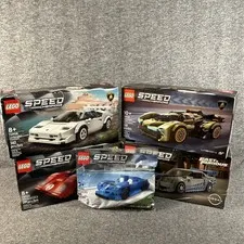 LEGO Speed Champions Lot Ferrari Skyline Lambo McLaren 5 Sealed Retired NIB