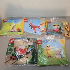 5 LEGO CREATOR Sets: Winter Holiday Train 30584, 30668, 30690, 30688, 30669