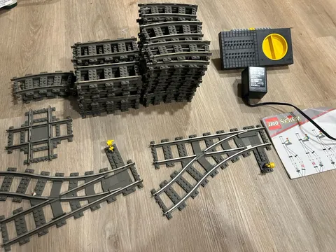 LEGO Vintage 9V Train Track Lot of 68 pcs  - 4515 4520 4531 4519