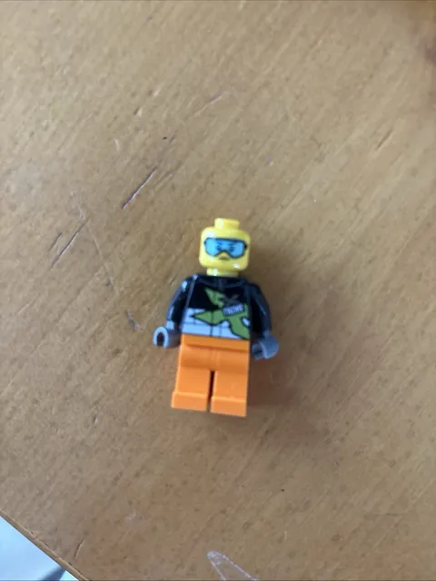 Lego  Xtreme Stunt Truck Driver Minifigure  cty0698 Black Race Jacket