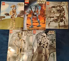 LEGO Star Wars Technic Instructions Manual Lot Of 5 - SEE PICTURES Vintage