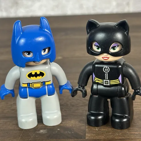 LEGO DUPLO Catwoman & Batman Figure Antihero DC Minifigure Superhero 4732