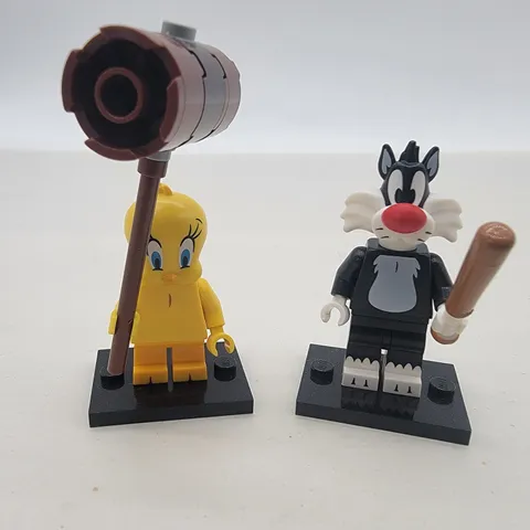 LEGO Sylvester the Cat and Tweety Bird Looney Tunes Minifigure Lot Of 2