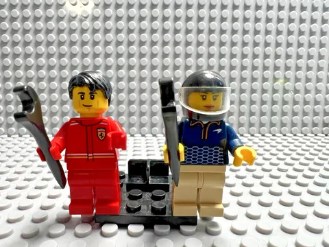LEGO Speed Champions Minifigure Lot- McLaren Elva (SC086)/ Ferrari SF-24 (SC122)