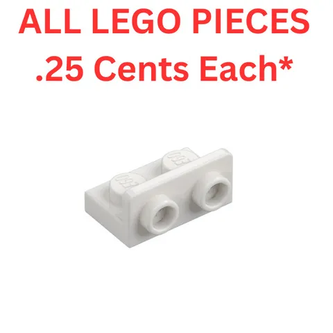LEGO Bracket 1x2 with 1x2 Up White 99780 - Genuine LEGO Parts Pieces Bulk