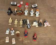 LEGO Star Wars Minifigure Lot Darth Vader Obi-Wan Kenobi Luke R2-D2 C-3PO