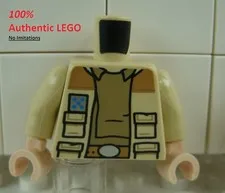 LEGO NEW Tan Captain Raymus Antilles Torso (1x) 6482522 Minifigure Part 76382