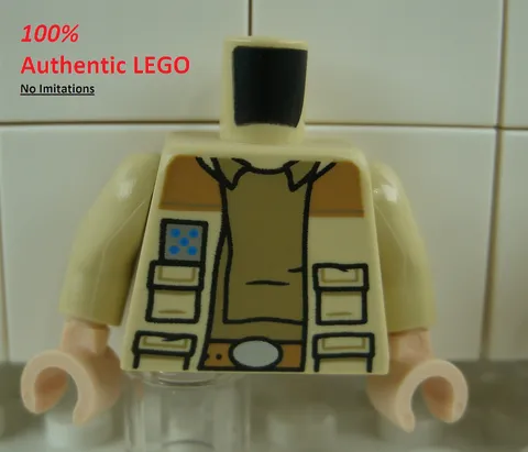 LEGO NEW Tan Captain Raymus Antilles Torso (1x) 6482522 Minifigure Part 76382
