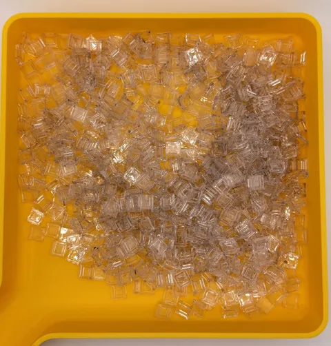 LEGO 5oz Trans-Clear 1 x 1 Tile Lot inv.644