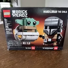 NEW LEGO Brickheadz 75317 The Mandalorian & the Child RETIRED Grogu Star Wars