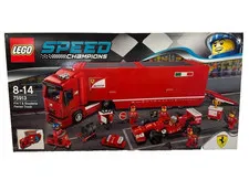 LEGO Speed Champions Ferrari F14 T and Scuderia Ferrari Truck 75913