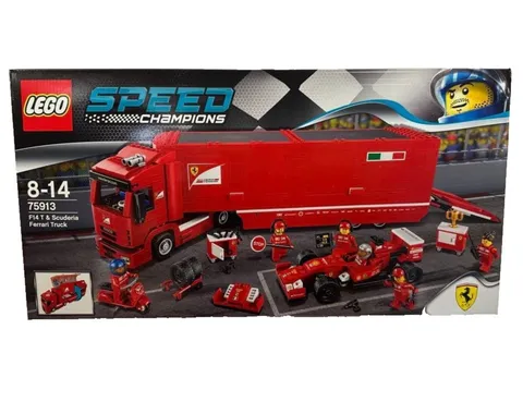 LEGO Speed Champions Ferrari F14 T and Scuderia Ferrari Truck 75913