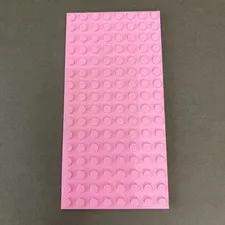 Lego 92438 Baseplate 16 x 8 Pink Replacement Add-on Piece Part