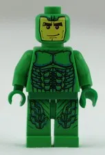 Lego Green Goblin Minifigure - No Bracket Or Mask - spd005a - Used