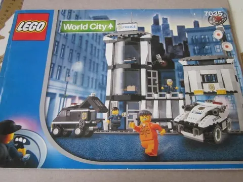 Lego Building Instructions Instruction City 7235 Police Police Station with Car