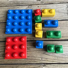LEGO BABY BIG Bricks Bricks Bricks Stackable Bricks & Blocks Lot 12 Multicolor