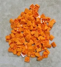 LEGO Slope 45 2x2 Orange no. 3039 (Qty 125) *NEW*