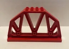 Lego Duplo Support Red Girder Bridge Pillar Train Track 3774 9212 51559 Part