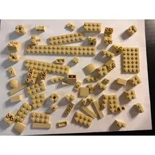 LEGO Tan Parts Lot Genuine LEGO Bricks Plates Slopes Modified Pieces Bulk MOC