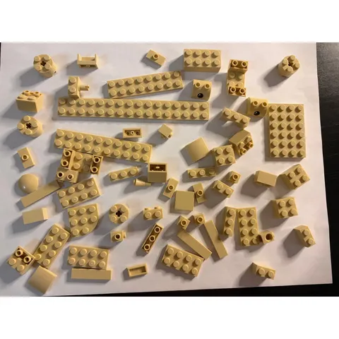 LEGO Tan Parts Lot Genuine LEGO Bricks Plates Slopes Modified Pieces Bulk MOC