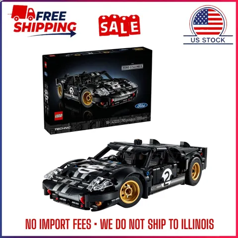 LEGO Technic 1966 Ford GT40 MKII Race Car Building Set for Adults - Collectible