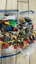 LEGO Bulk Lot Mixed Bricks, Parts & Pieces Multicolor in Zip Bags
