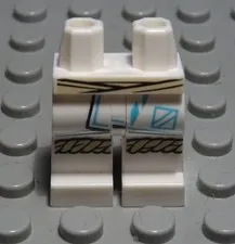 Lego figure accessories legs pants white with decor