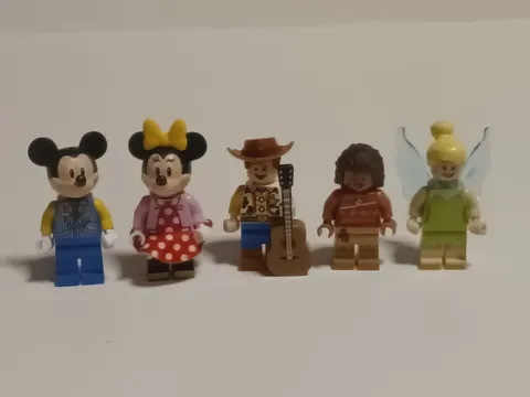 2023 Lego 43212 Disney Train Minifigure Lot of 5 Tinker Bell Minnie Mickey Woody