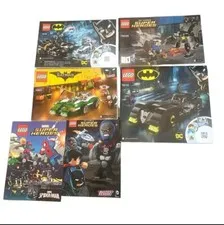 LEGO 76118, 76026, 76119, 70903  DC Batman Instruction Booklets Only Lot & Comic
