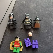 Lego Lego Batman, 2006 Robin Catwoman Batman, Two Face And Spare Parts