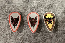 LEGO Vintage Castle Shields Lot of 3 - Fright Knights Bat Lord & Knights Kingdom