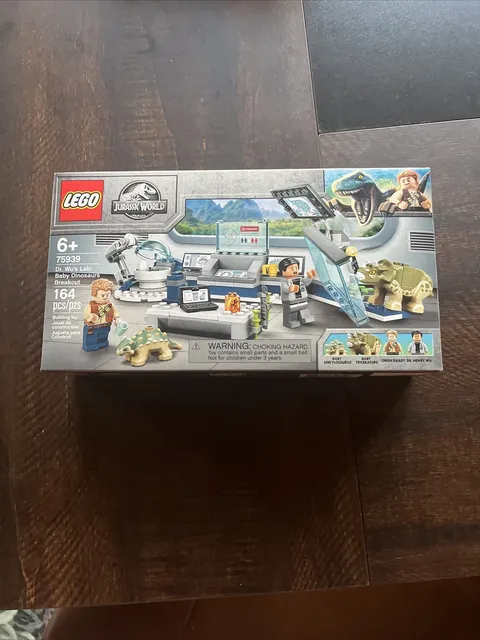 LEGO JURASSIC WORLD -- DR. WU'S LAB BABY DINOSAURS BREAKOUT BRAND NEW SET 75939