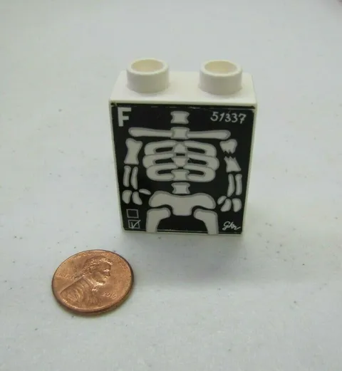 Rare Lego Duplo X-RAY HOSPITAL DOCTOR'S OFFICE ER SKELETON Specialty Printed