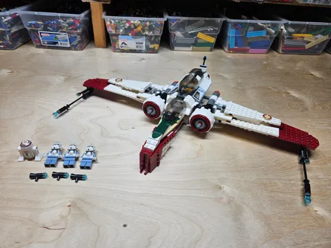 LEGO 7259 Star Wars ARC-170 Starfighter 100% Complete with figures